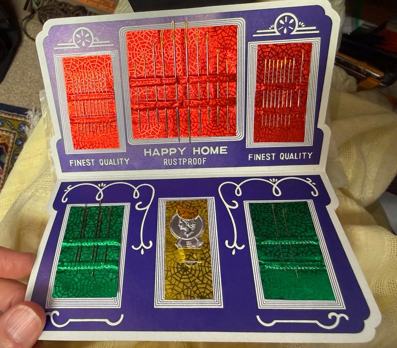 Happy Home Rust Proof Sewing Needle Booklet