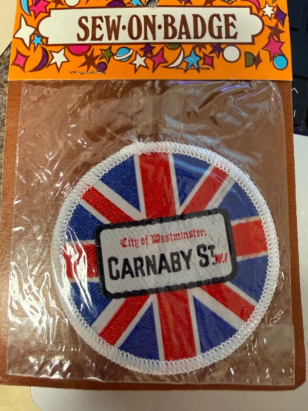 Sew on Badge England NIP 1960s Westminster Carnaby