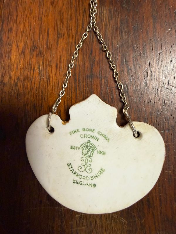 Royal Staffordshire Floral Porcelain Gin Decanter Tag