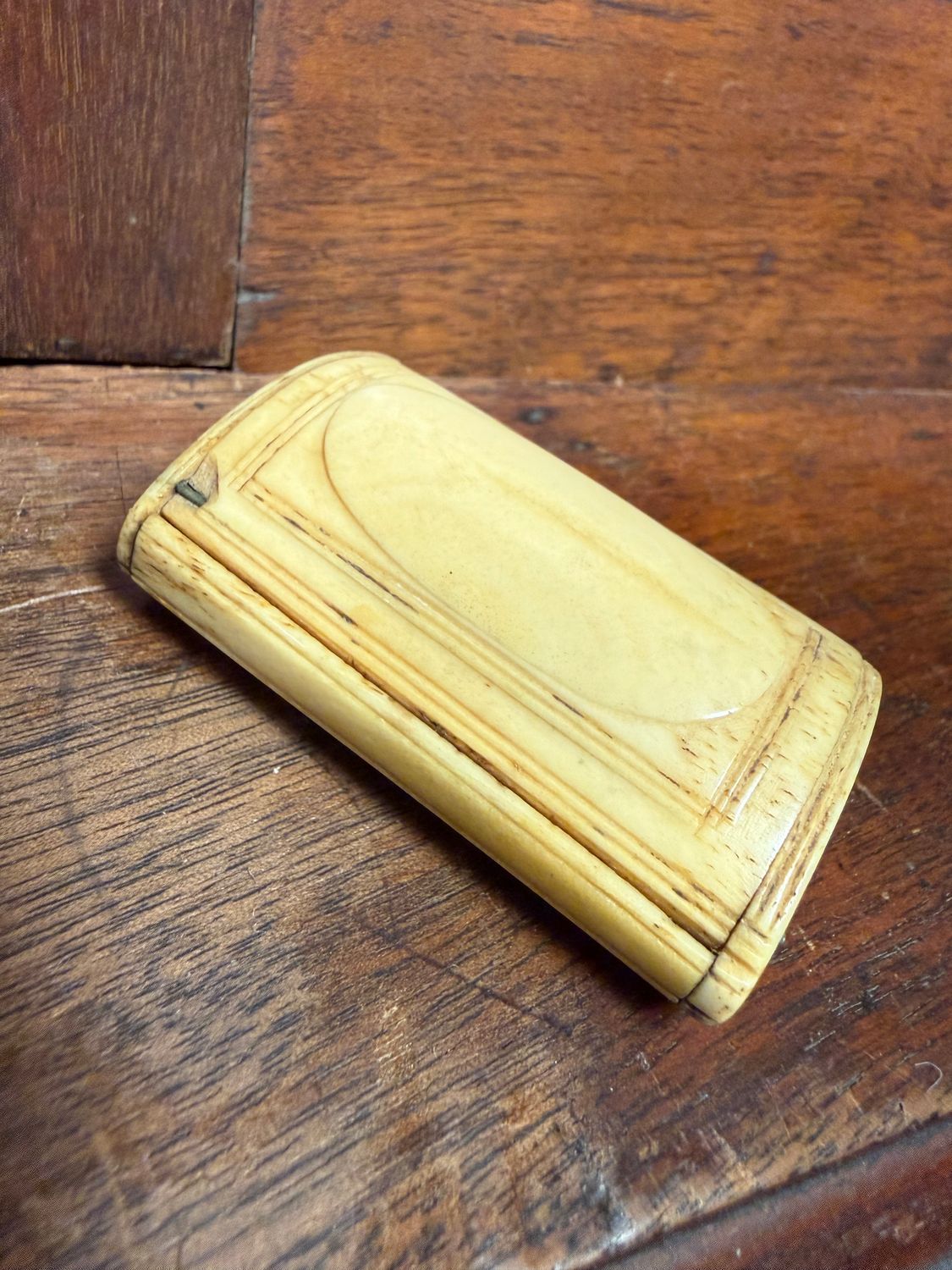 C. 18th Century Carved Bone Snuff Box