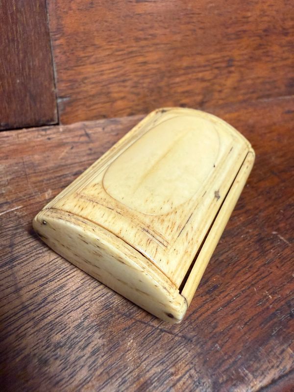 C. 18th Century Carved Bone Snuff Box