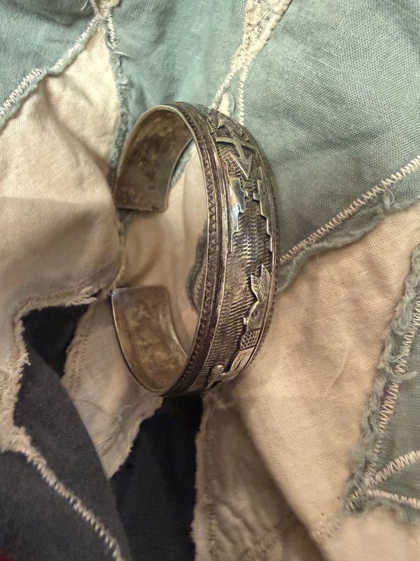 Sterling Native American Cuff