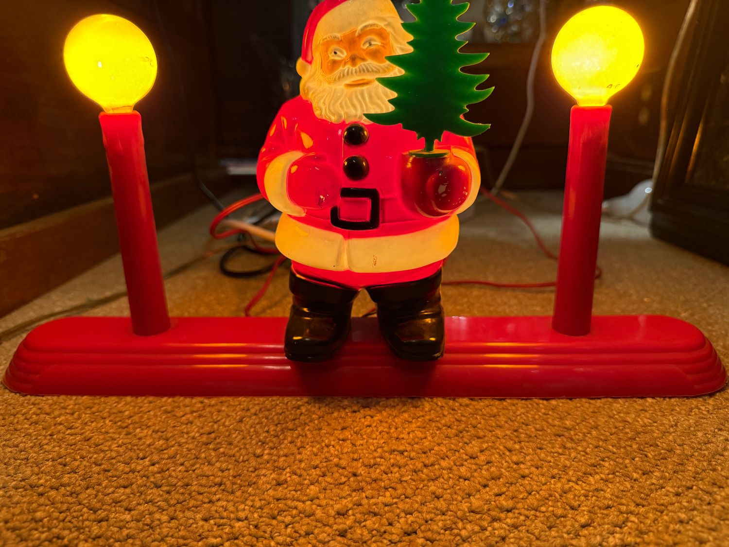 Plastic Santa Console Electric Lamp