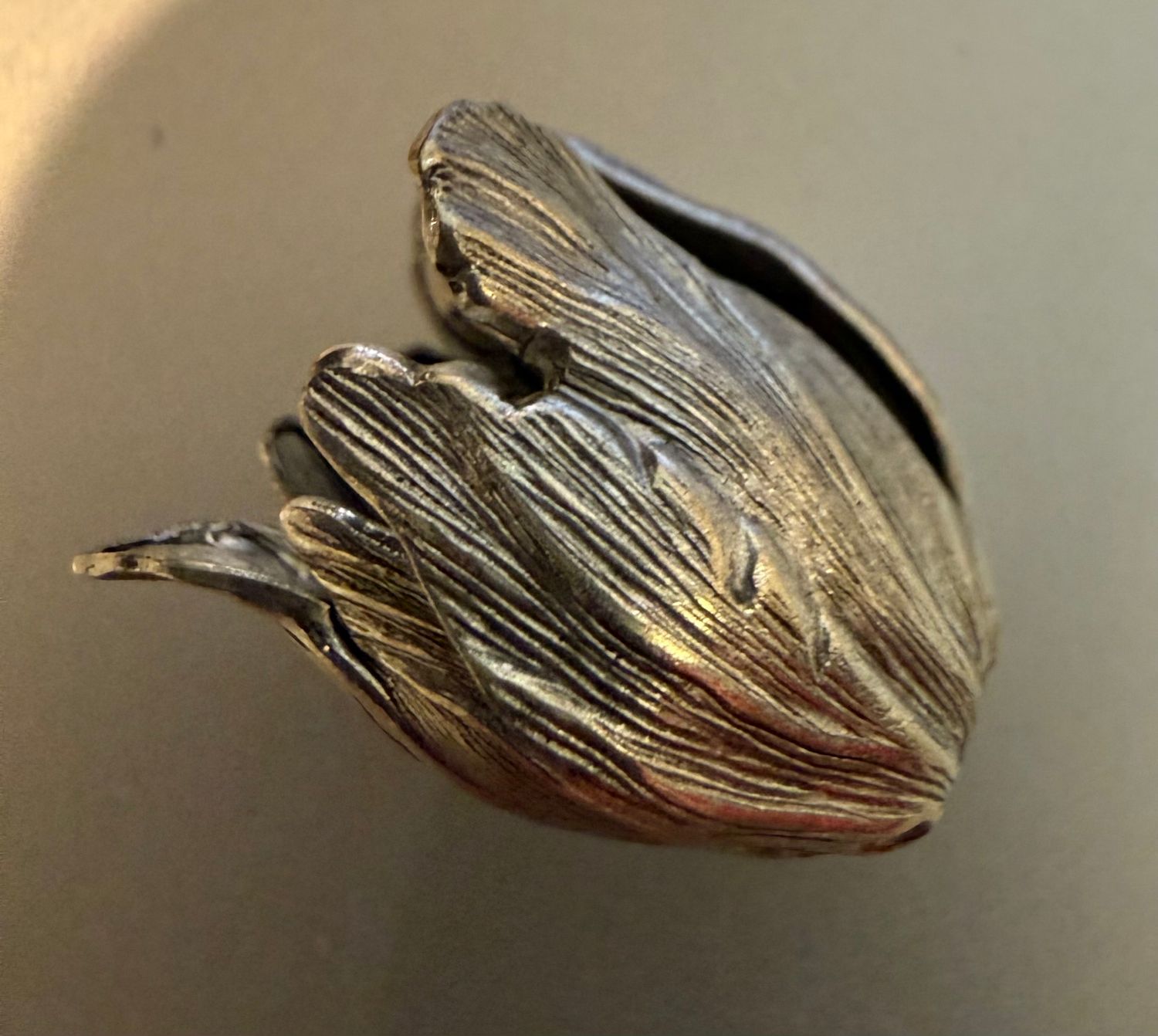 #72 Flower Antiqued Silver Beads/Caps EACH
