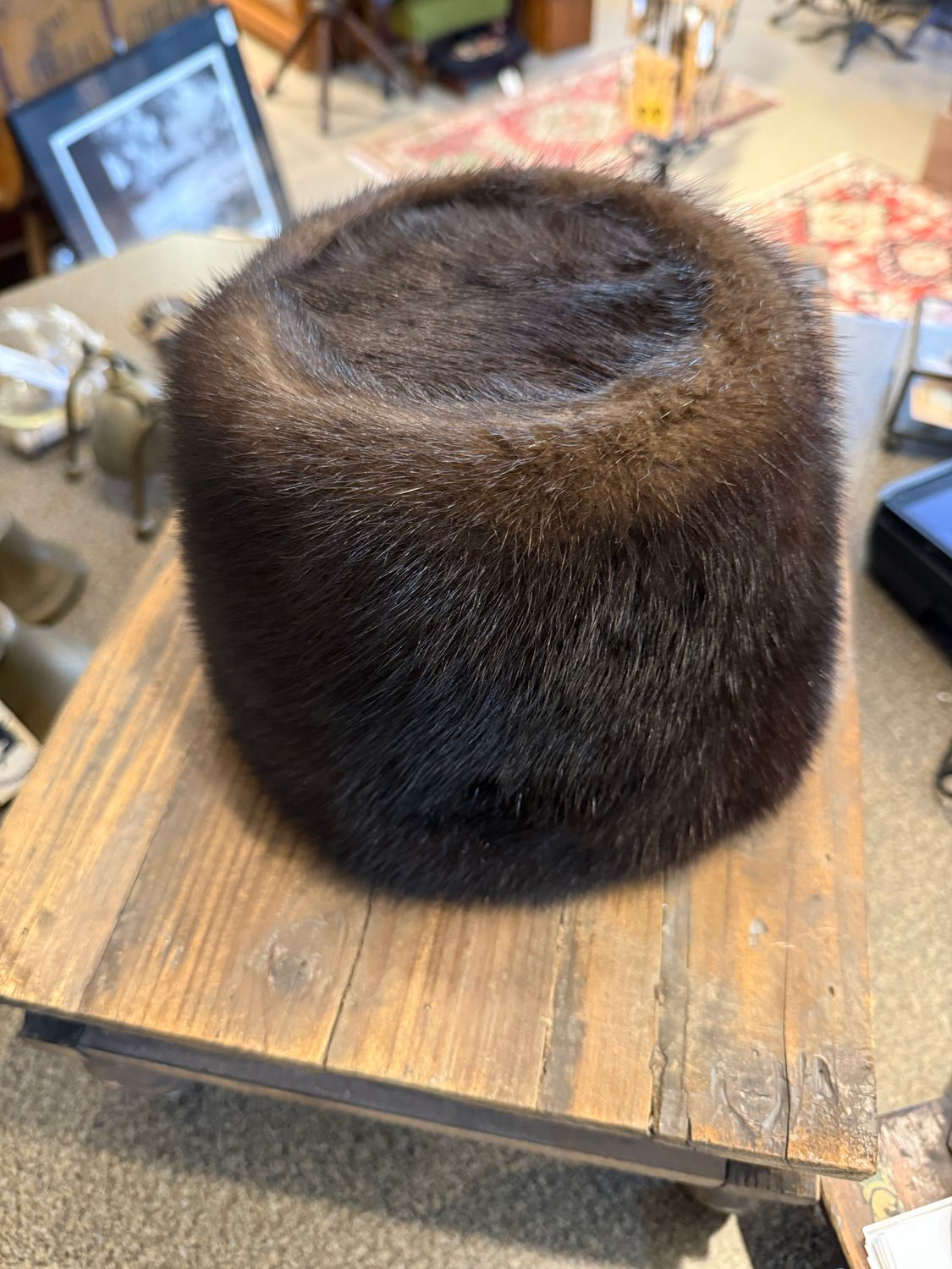 Mink 1940s Pillbox Hat