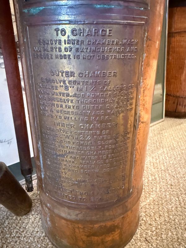 Copper Brass Fire Extinguisher