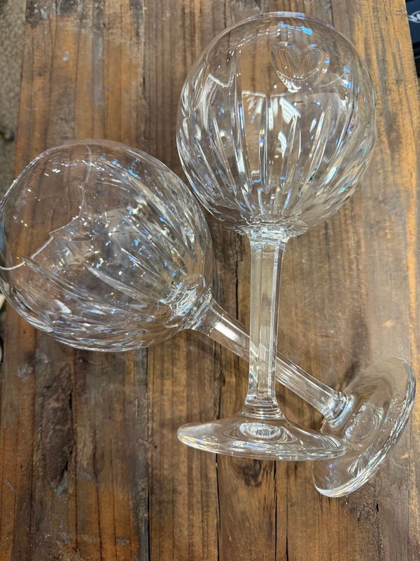 Waterford Hearts Toasting Wine Goblet Pair