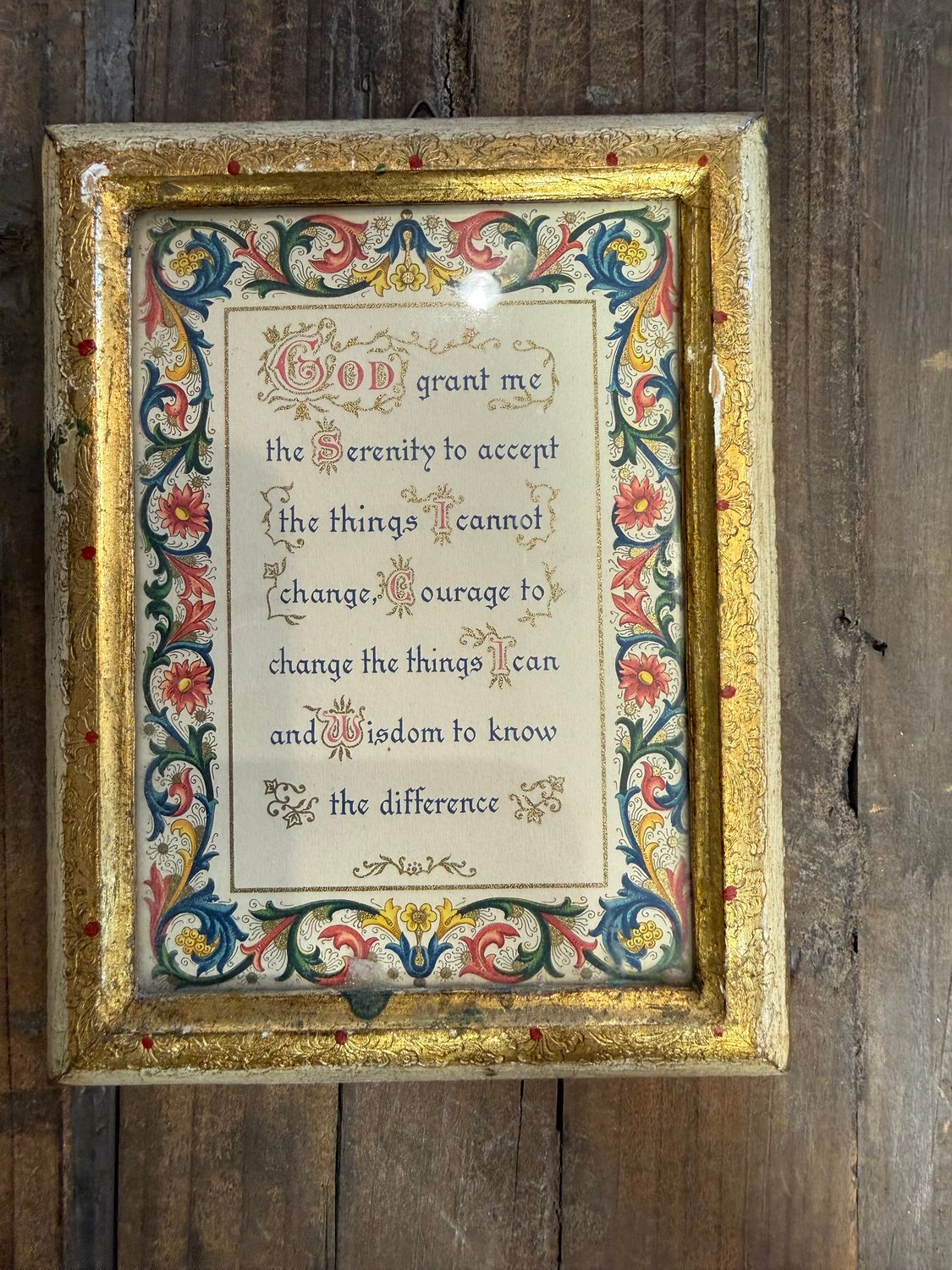 Florentia Mini Framed Sentiment God grant me...