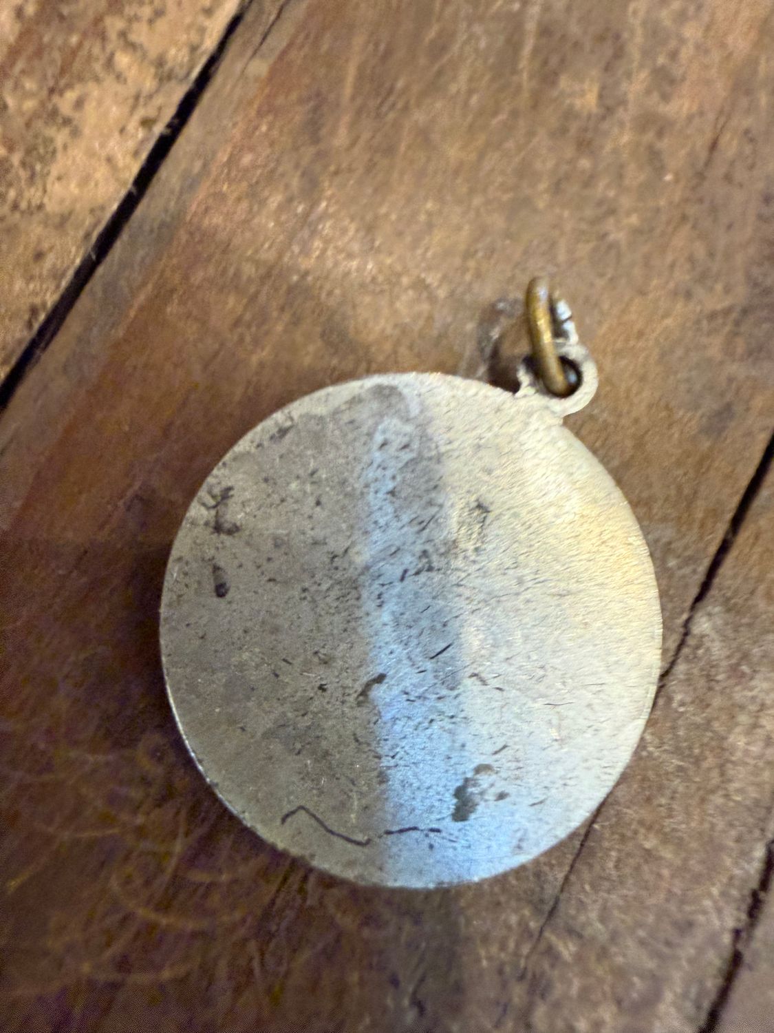 Madonna Charm Pendant Silver Tone