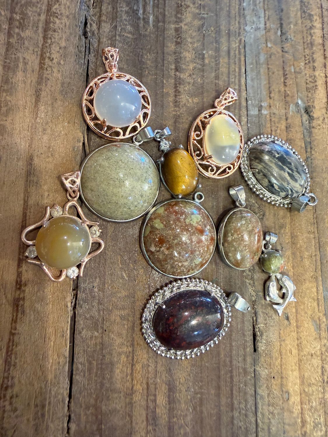 EACH Various Stone Costume Pendant