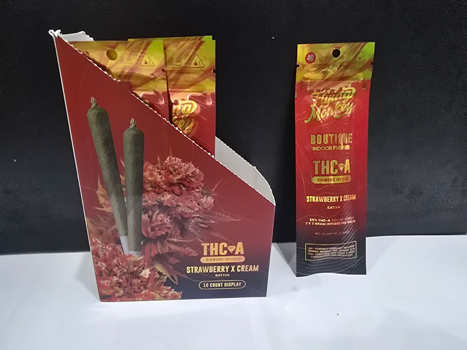 Flying Monkey Boutique THCA 2ct 2g Prerolls
