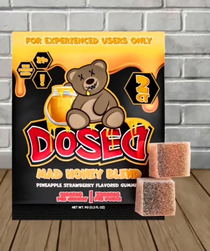 Dosed Mad Honey Pineapple Strawberry Gummies 2pc
