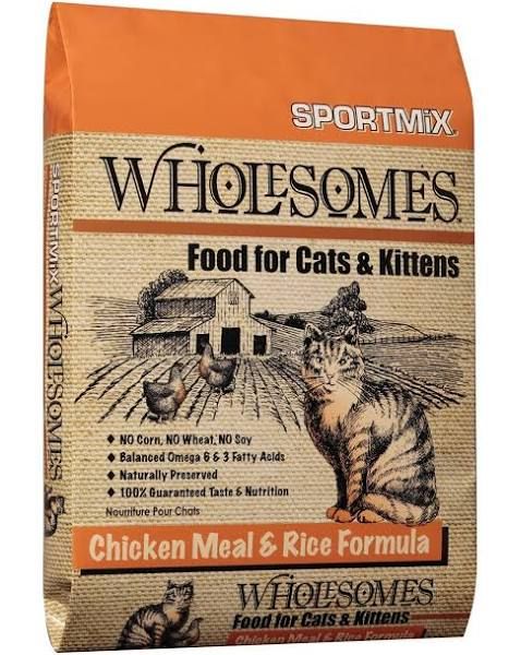 Wholesomes Sportmix Chicken and Rice Cat 15#