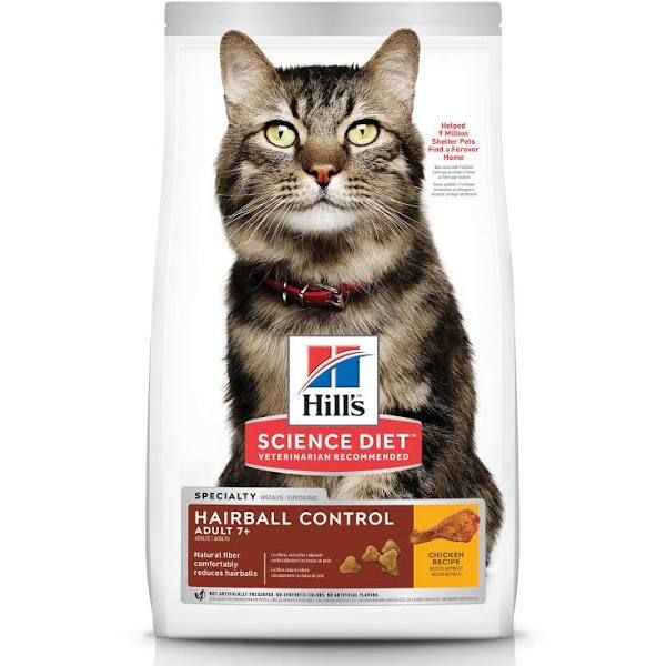 Hill's Science Diet Hairball Control Adult 7+ Cat 15.5#