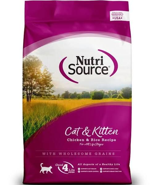 NutriSource Chicken and Rice Cat and Kitten 12#