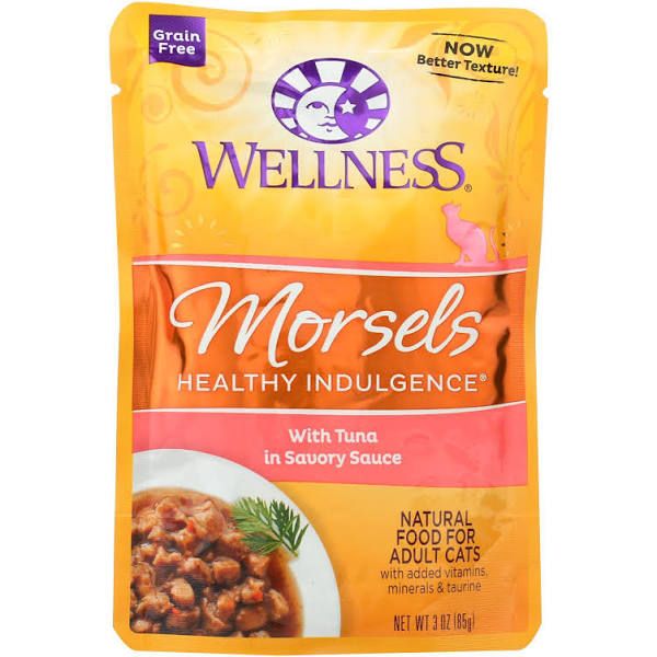 Box of 3oz Wellness Morsels GF Tuna Cat