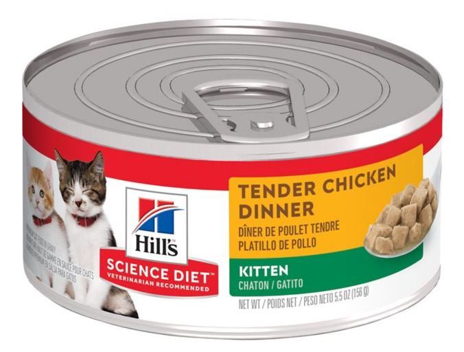 Box of Hill's Science Diet Tender Chicken Dinner Kitten 5.5oz