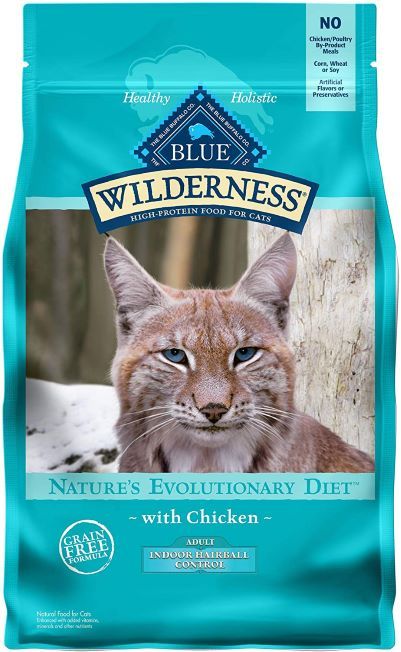 Blue Buffalo Wilderness Indoor Hairball Control GF Chicken Cat 5#
