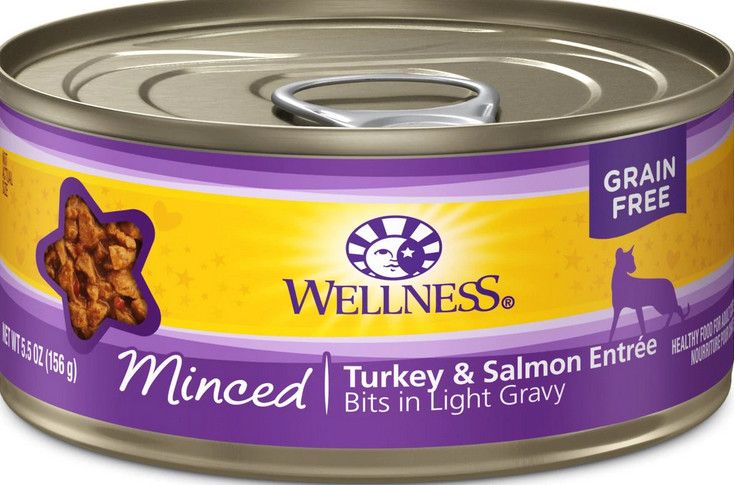 Box of 5.5oz Wellness Turkey Salmon Minced