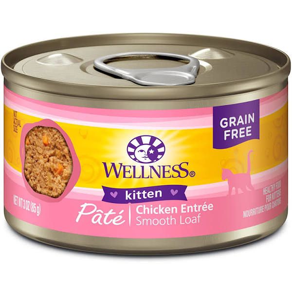 Wellness GF Chicken Entree Pate Kitten 3oz single