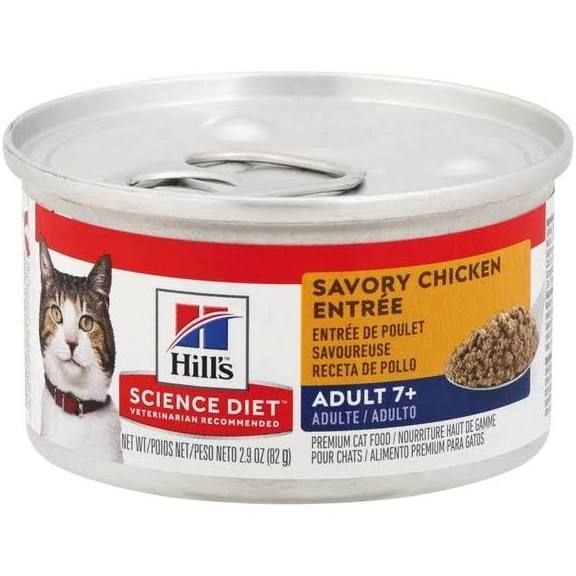Box of Hill's Science Diet Savory Chicken Adult 7+ Cat 2.9oz