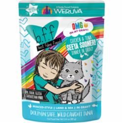 Box of Weruva BFF OMG Seeya Soon Chicken and Tuna Pouch 2.8oz