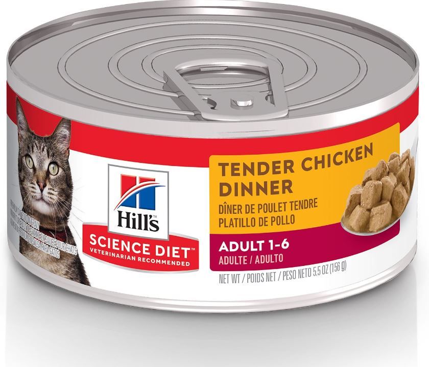 Hill's Science Diet Tender Chicken Dinner Adult 1-6 Cat 5.5oz single