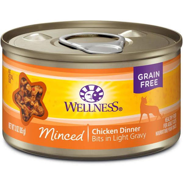 Wellness GF Chicken Dinner Minced Cat 3oz single