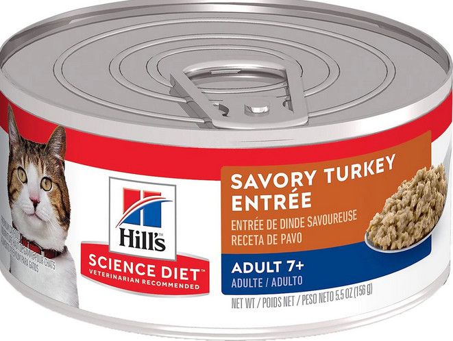 Box of Hill's Science Diet Savory Turkey Adult 7+ Cat 5.5oz