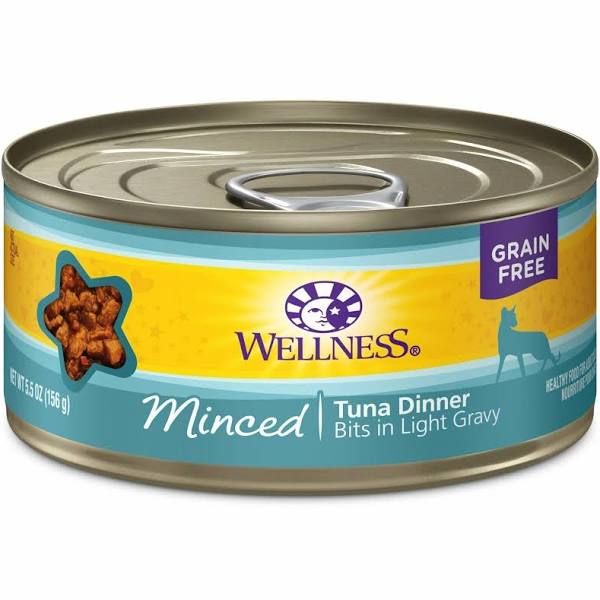 Wellness GF Tuna Dinner Minced Cat 5.5oz single