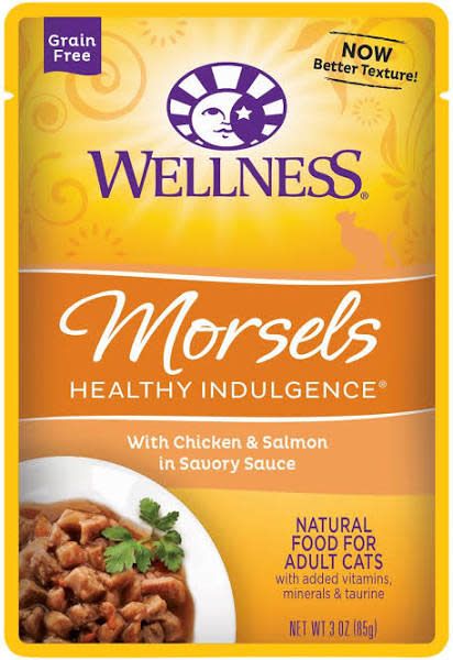 Wellness Morsels Chicken Salmon Pouch single 3oz