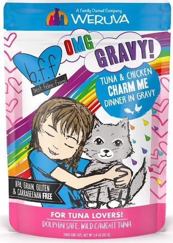 Box of Weruva BFF Tuna and Chicken Charm Me Pouch 3oz