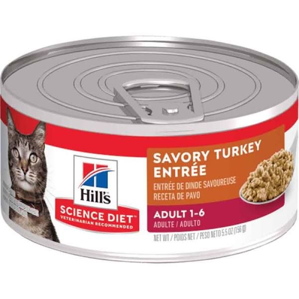Hill's Science Diet Savory Turkey Adult 1-6 Cat 5.5oz single