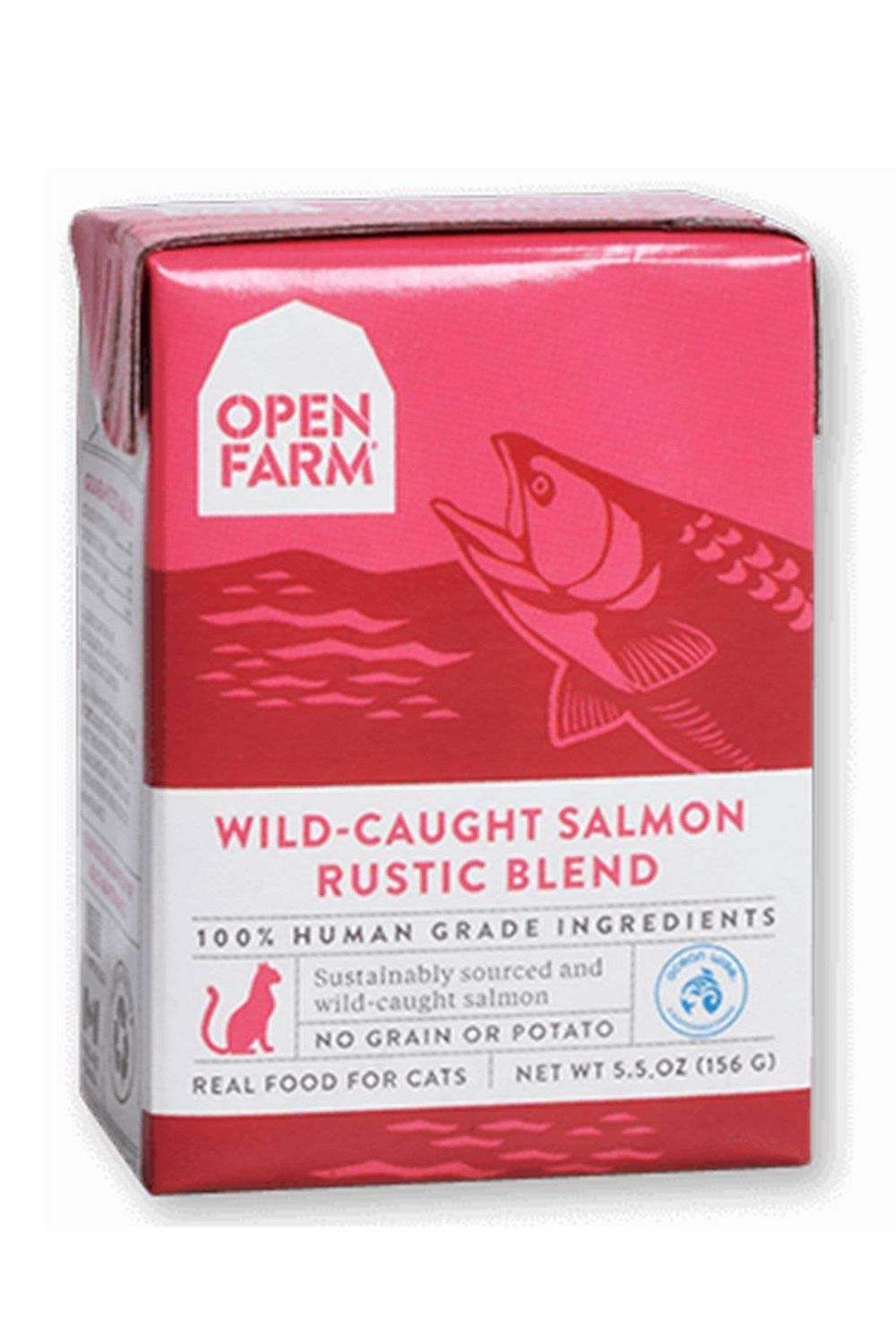 Open Farm Wild Caught Salmon Rustic Blend Cat 5.5oz single