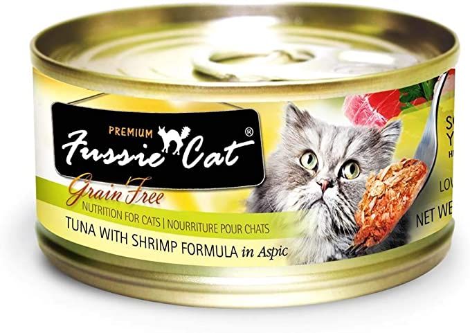 Fussie Cat Tuna and Shrimp 2.8oz single