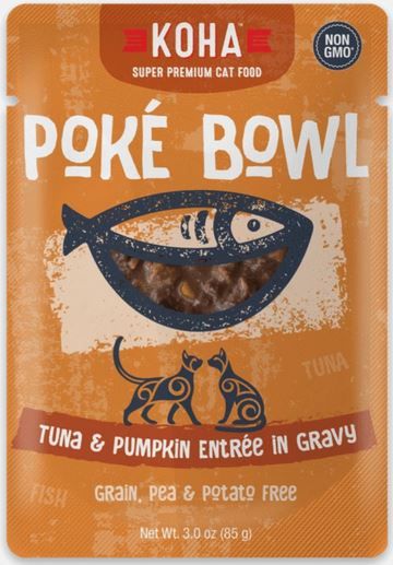 Koha Poke Bowl Tuna and Pumpkin Entree Cat 3oz single
