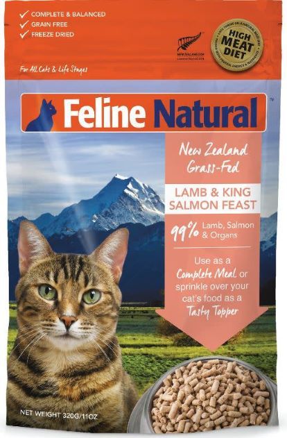 Feline Natural Freeze Dried Lamb and Salmon Feast 11oz