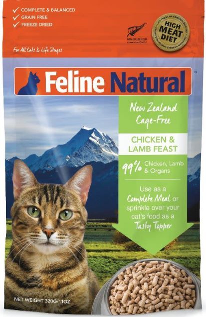 Feline Natural Freeze Dried Chicken and Lamb Feast 11oz