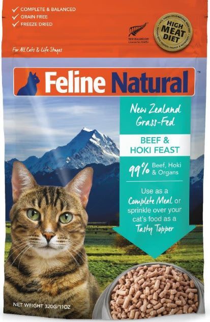 Feline Natural Freeze Dried Beef and Hoki Feast 11oz