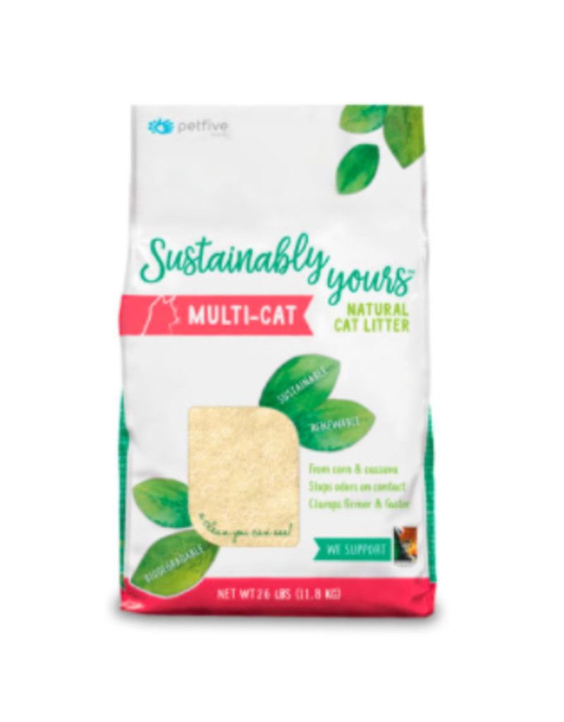 Sustainably Yours Natural Multi Cat Litter 26#