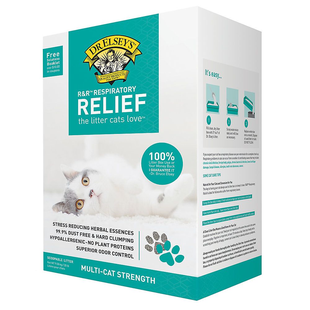 Dr. Elsey's Respiratory Relief Clay Cat Litter 20#
