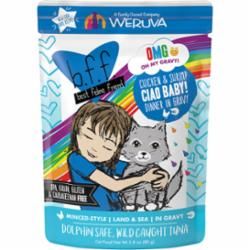 Box of Weruva BFF Ciao Chicken and Shrimp Gravy Pouch 2.8oz
