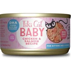 Tiki Cat Baby Chicken and Salmon 2.4oz single