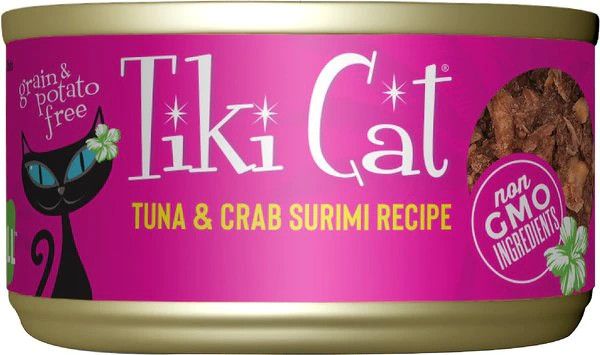 Box of Tiki Cat Ahi Tuna and Crab in Broth 2.8oz