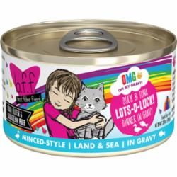 Box of Weruva OMG Lots o Luck Duck Tuna 2.8oz