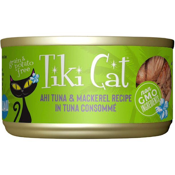 Tiki Cat Tuna and Mackarel in Tuna Consomee 2.8oz single