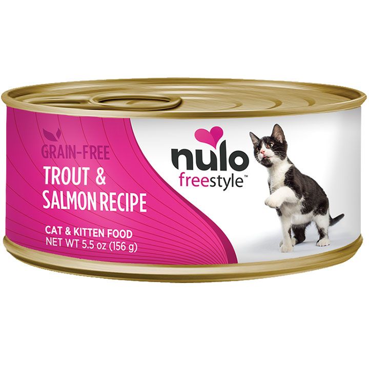 Box of Nulo Freestyle Cat GF Trout and Salmon 5.5oz
