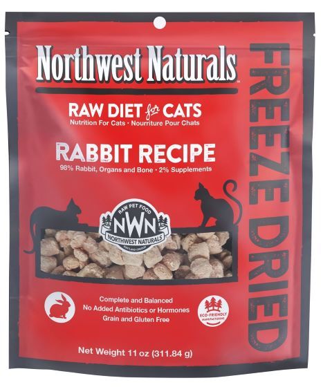 NWN Freeze Dried Rabbit Nibbles for Cats 11oz
