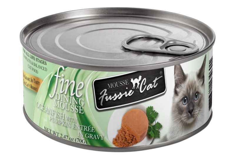 Box of Fussie Fine Dining Mousse Ocean Fish Pumpkin 2.47oz