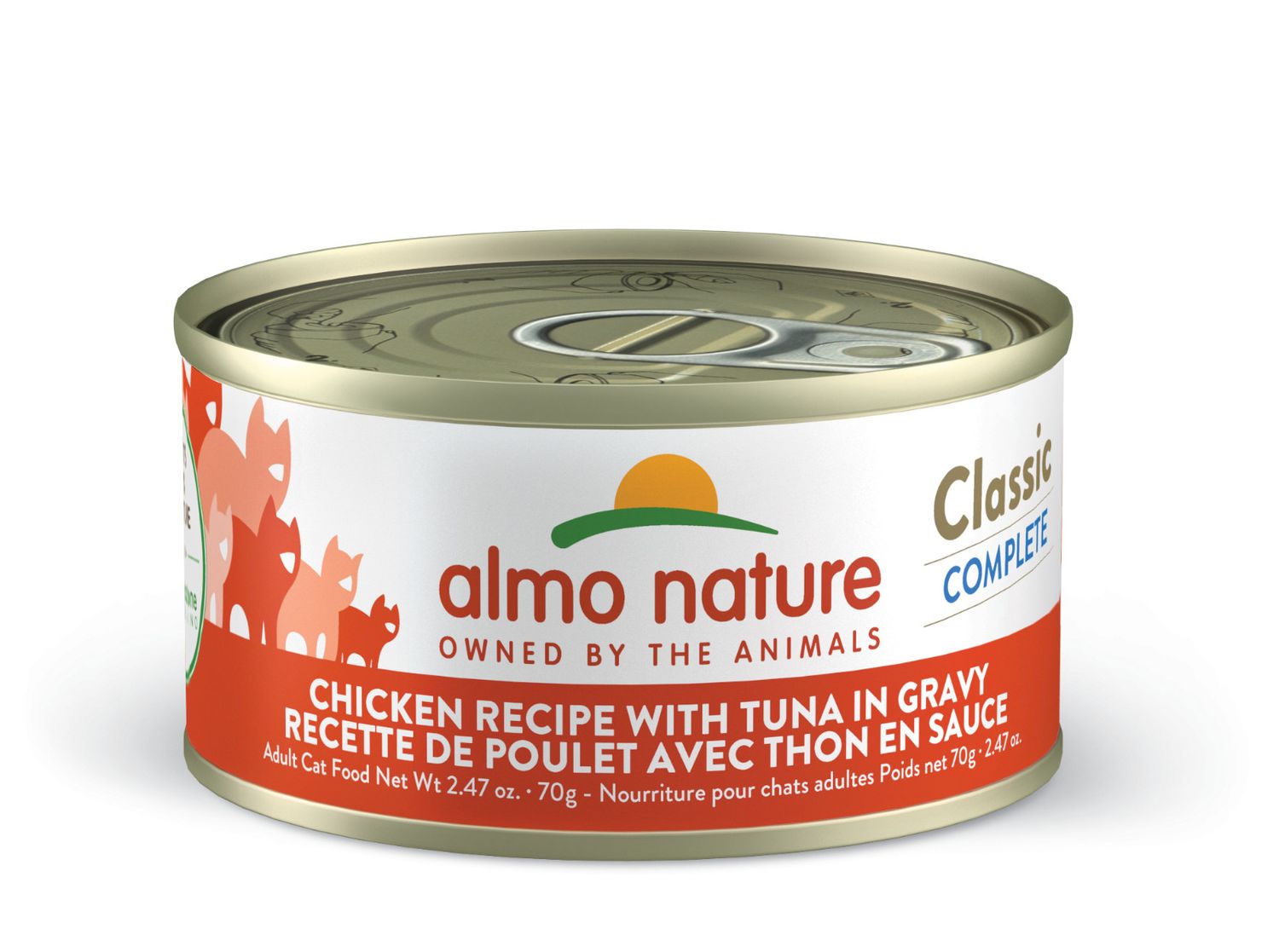 Box of Almo Nature Classic Complete Chicken Tuna Gravy 2.47oz